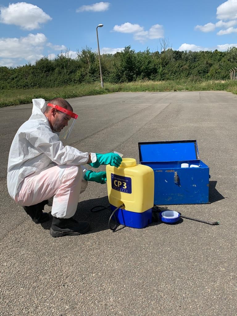 In this Lantra accredited combined course learn about correct use and the application of pesticides. This course is designed for beginners to become safe and compliant to use specialist chemicals. Walk away from this course with the knowledge you will be safely handling chemicals and handheld applicators.

Number of candidates per course: 6