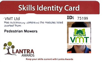 Replacement LANTRA Skills Card
